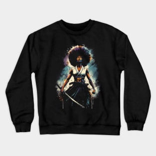 Afro Samurai Girl Crewneck Sweatshirt